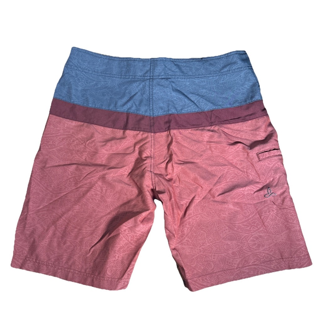 prAna Montericco Boardshorts Men's 33 Floral 9" Hybrid 4 Way Stretch Swim Causal - Picture 2 of 5